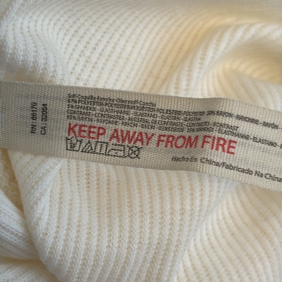 Free People Collared VNeck Bodysuit Wm Large NWT Ivory Preppy Office Career - Picture 13 of 13